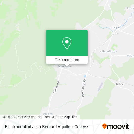 Electrocontrol Jean-Bernard Aquillon map