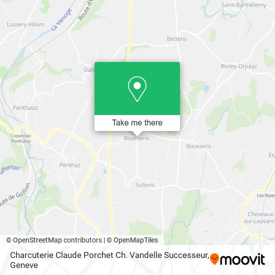 Charcuterie Claude Porchet Ch. Vandelle Successeur map