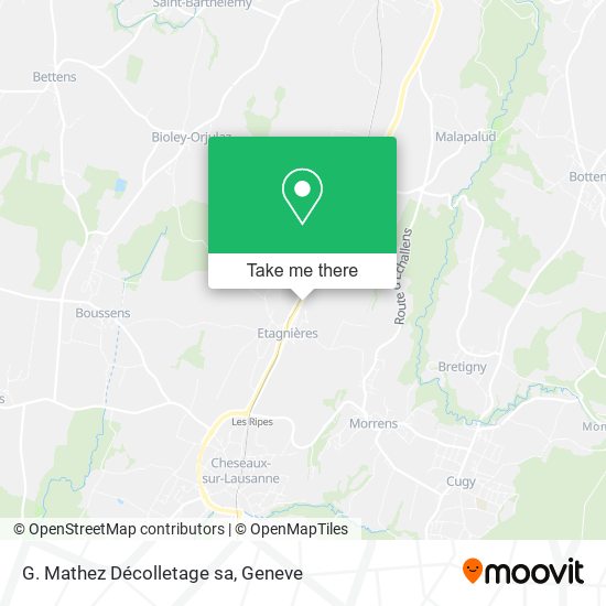 G. Mathez Décolletage sa map