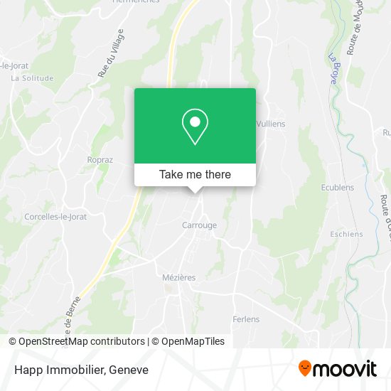 Happ Immobilier map