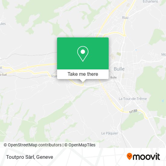 Toutpro Sàrl map