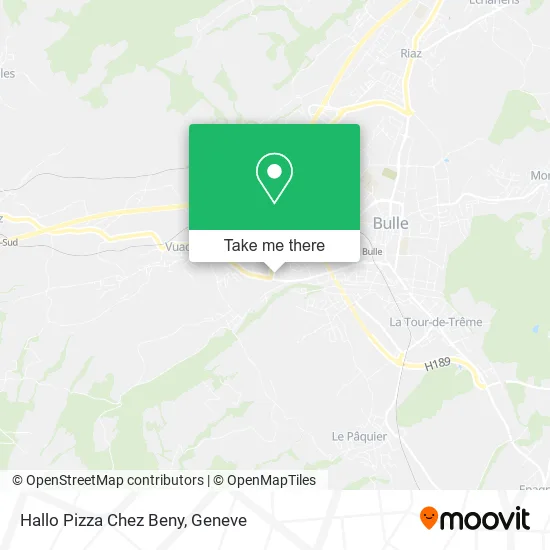 Hallo Pizza Chez Beny map
