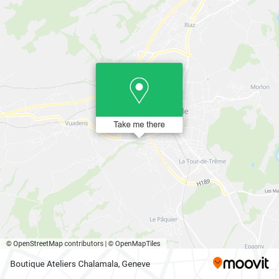 Boutique Ateliers Chalamala map