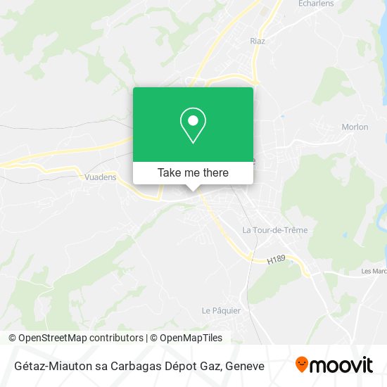 Gétaz-Miauton sa Carbagas Dépot Gaz map