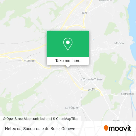 Netec sa, Succursale de Bulle map
