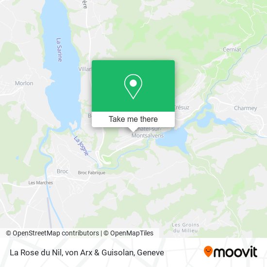 La Rose du Nil, von Arx & Guisolan map
