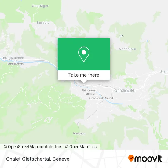 Chalet Gletschertal map