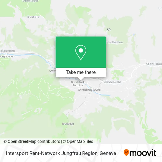 Intersport Rent-Network Jungfrau Region map