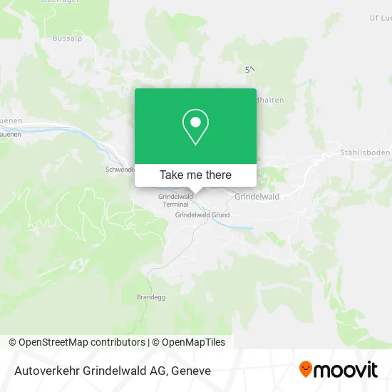 Autoverkehr Grindelwald AG map