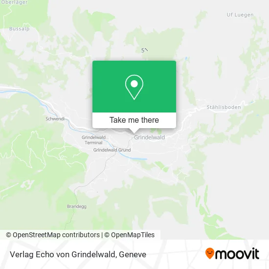 Verlag Echo von Grindelwald map