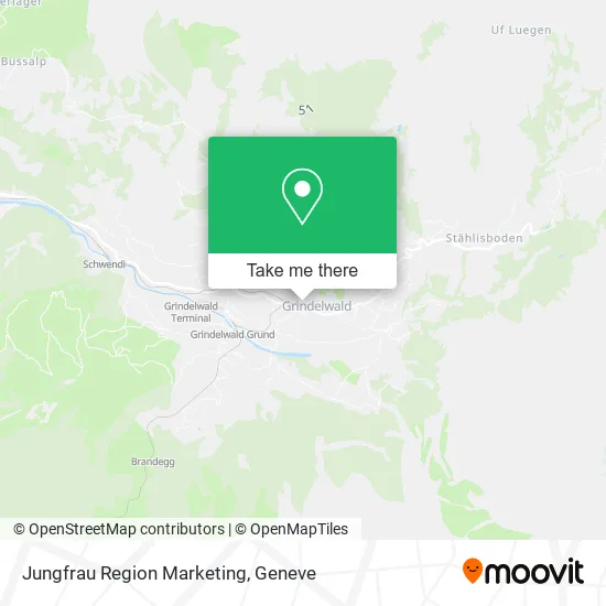Jungfrau Region Marketing map