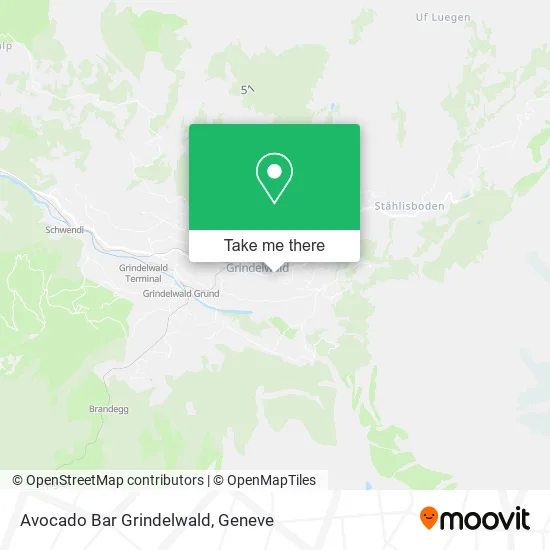 Avocado Bar Grindelwald map