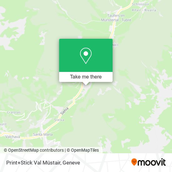 Print+Stick Val Müstair map