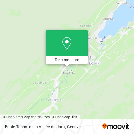 Ecole Techn. de la Vallée de Joux plan