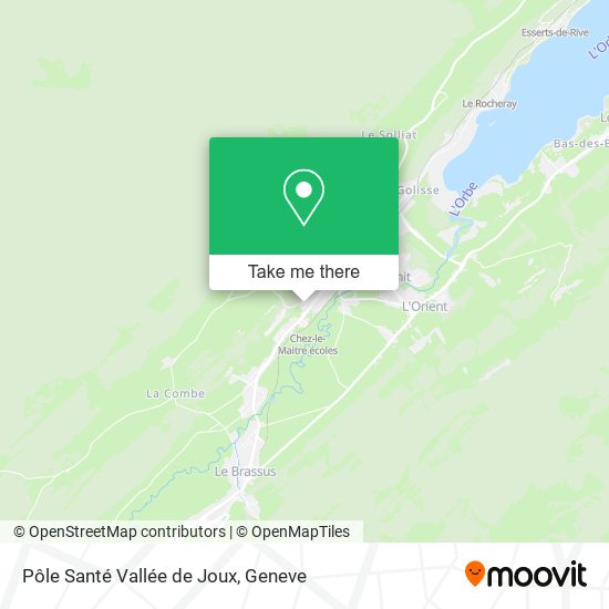 Pôle Santé Vallée de Joux map