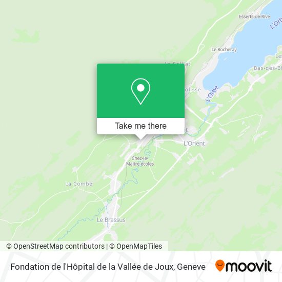 Fondation de l'Hôpital de la Vallée de Joux plan