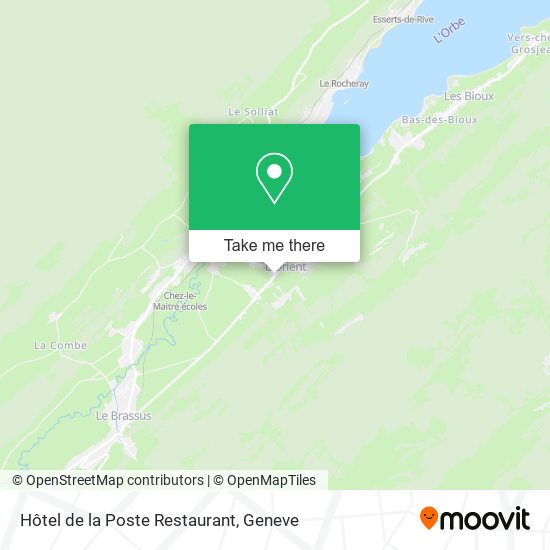 Hôtel de la Poste Restaurant map