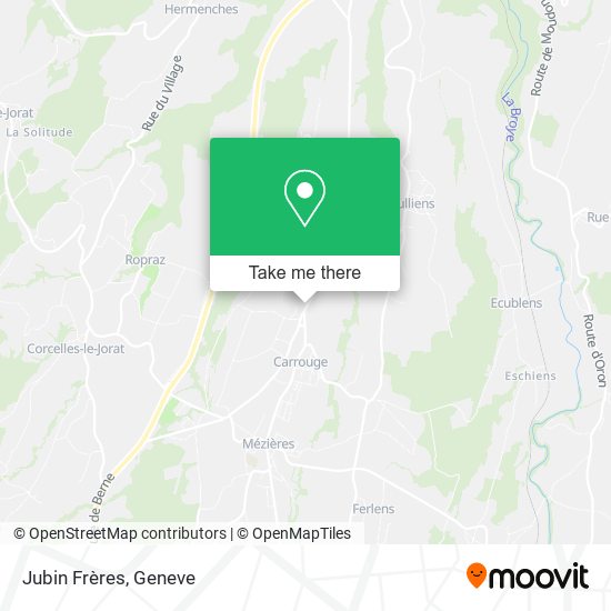 Jubin Frères map