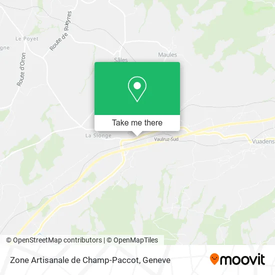Zone Artisanale de Champ-Paccot map