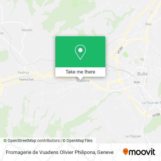 Fromagerie de Vuadens Olivier Philipona map