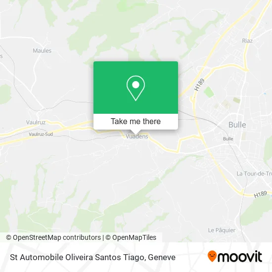 St Automobile Oliveira Santos Tiago map