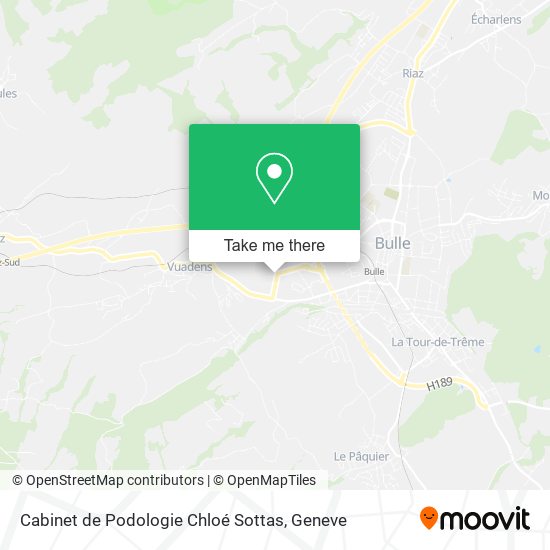 Cabinet de Podologie Chloé Sottas map