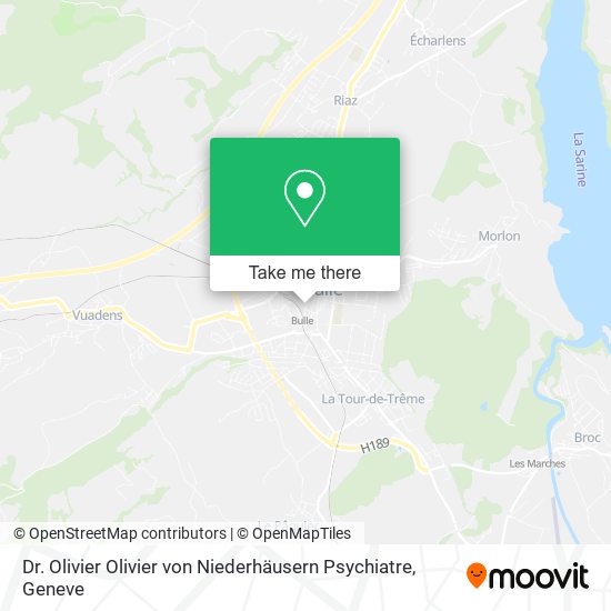 Dr. Olivier Olivier von Niederhäusern Psychiatre map