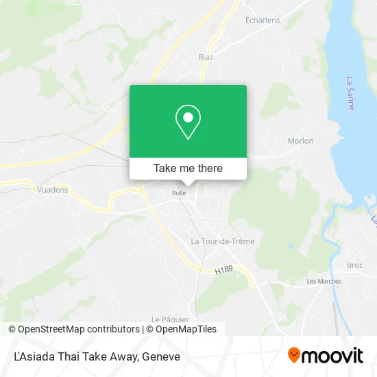 L'Asiada Thai Take Away map