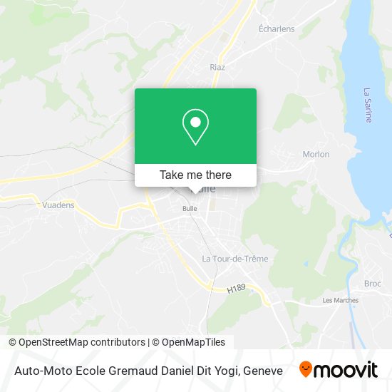 Auto-Moto Ecole Gremaud Daniel Dit Yogi map