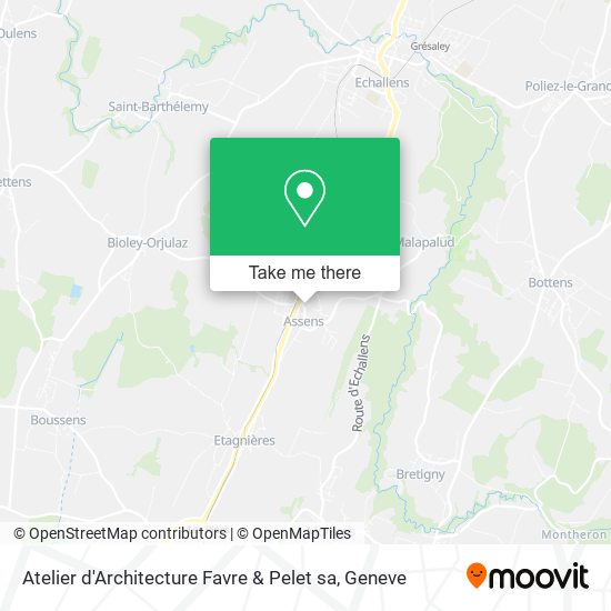 Atelier d'Architecture Favre & Pelet sa map