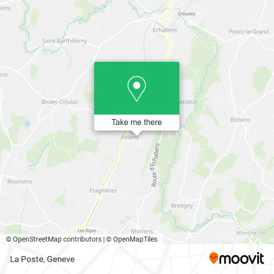 La Poste map