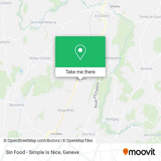 Sin Food - Simple Is Nice map