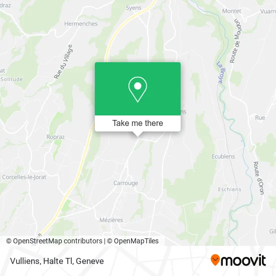 Vulliens, Halte Tl map
