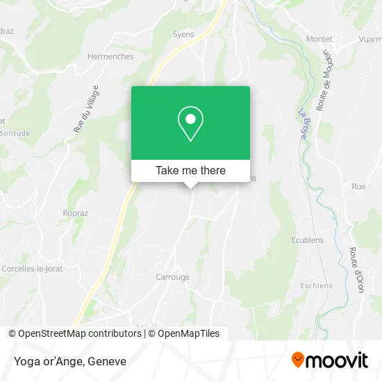 Yoga or'Ange map