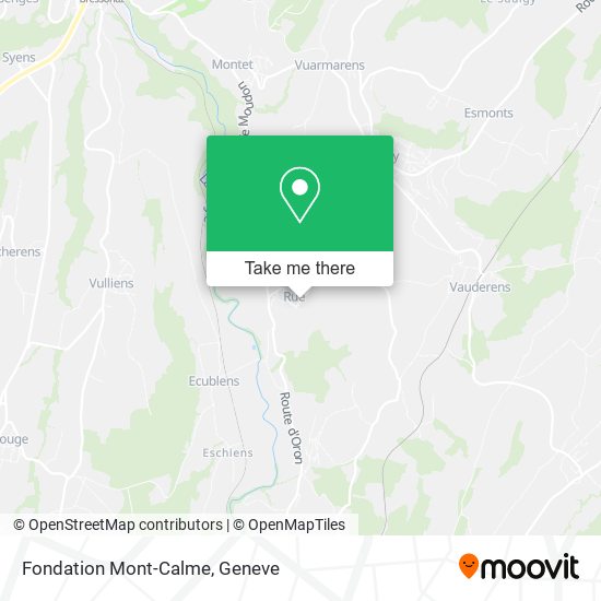 Fondation Mont-Calme map