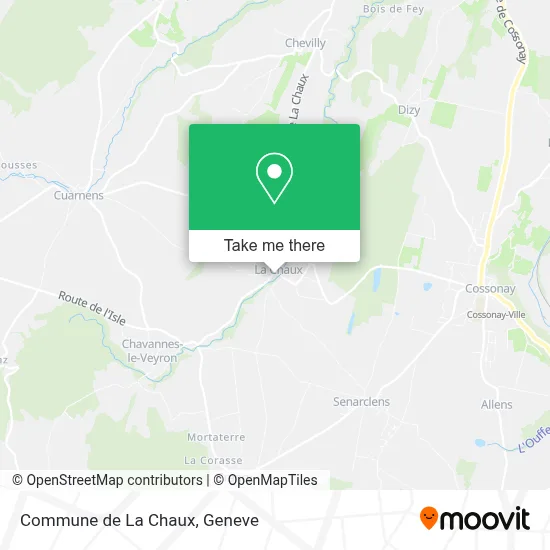 Commune de La Chaux map