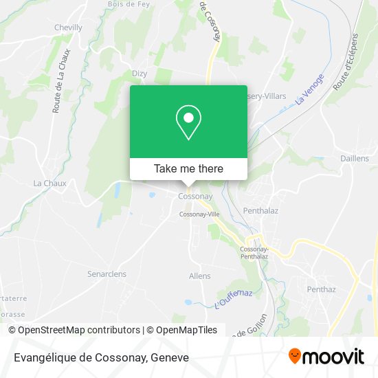 Evangélique de Cossonay map