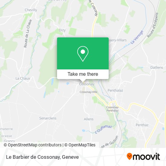 Le Barbier de Cossonay map