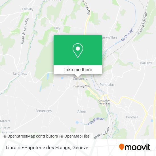 Librairie-Papeterie des Etangs map