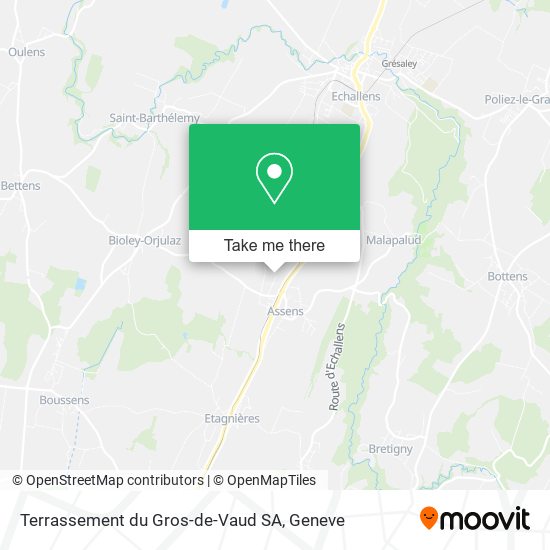 Terrassement du Gros-de-Vaud SA map