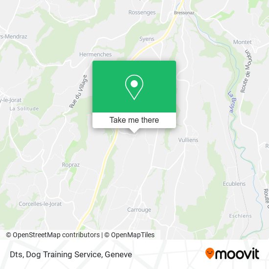 Dts, Dog Training Service map