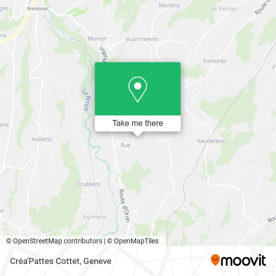 Créa'Pattes Cottet map
