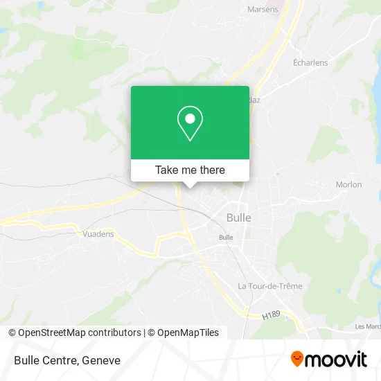Bulle Centre map