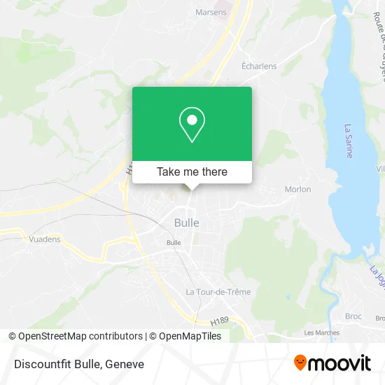Discountfit Bulle map