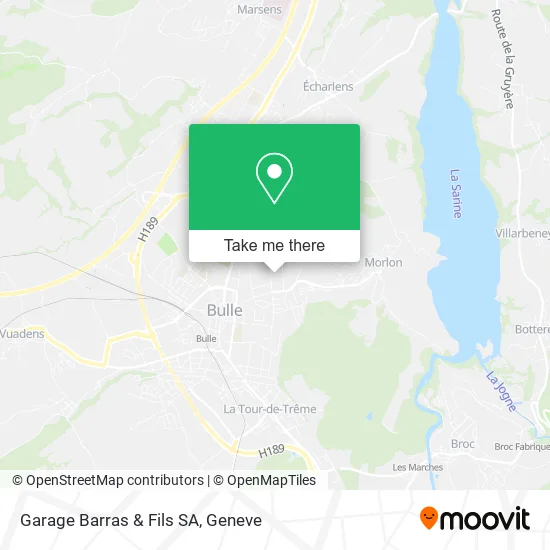 Garage Barras & Fils SA map