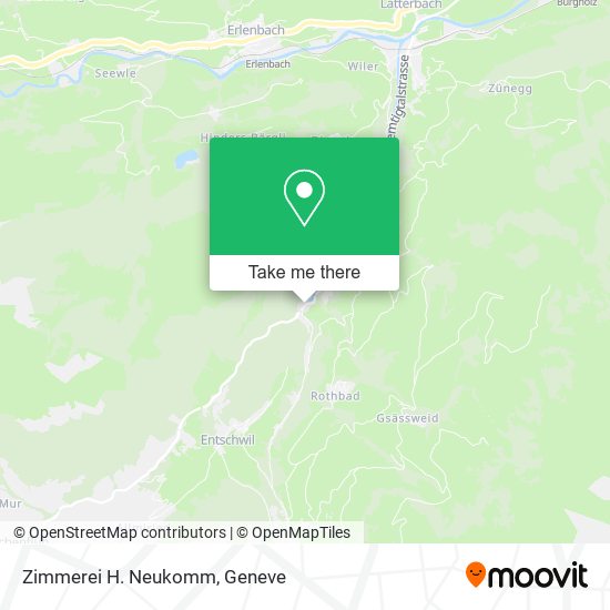 Zimmerei H. Neukomm map