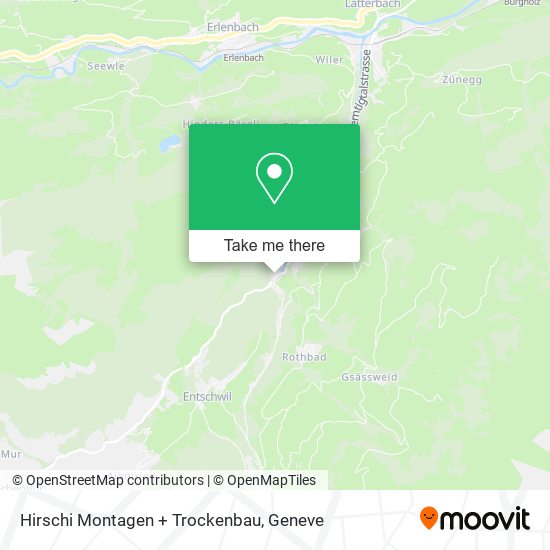 Hirschi Montagen + Trockenbau map