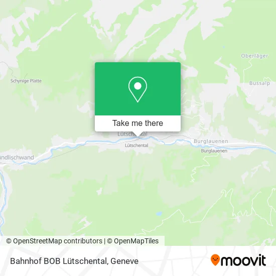 Bahnhof BOB Lütschental map