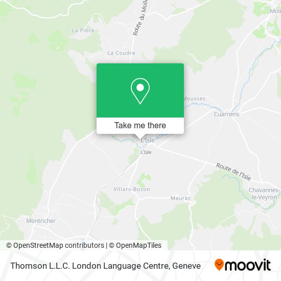 Thomson L.L.C. London Language Centre map