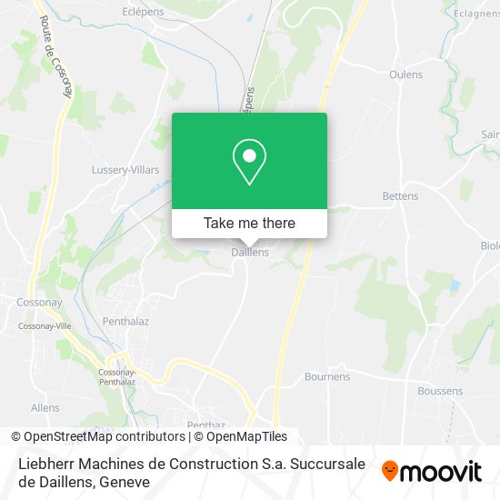 Liebherr Machines de Construction S.a. Succursale de Daillens map